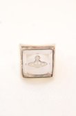 画像2: ヴィヴィアンウエストウッド 中古 / Glass Squear Ring（グラススクエアリング） S（11号） シルバーｘクリア  O-25-10-19-065-ac-YM-OS (2)