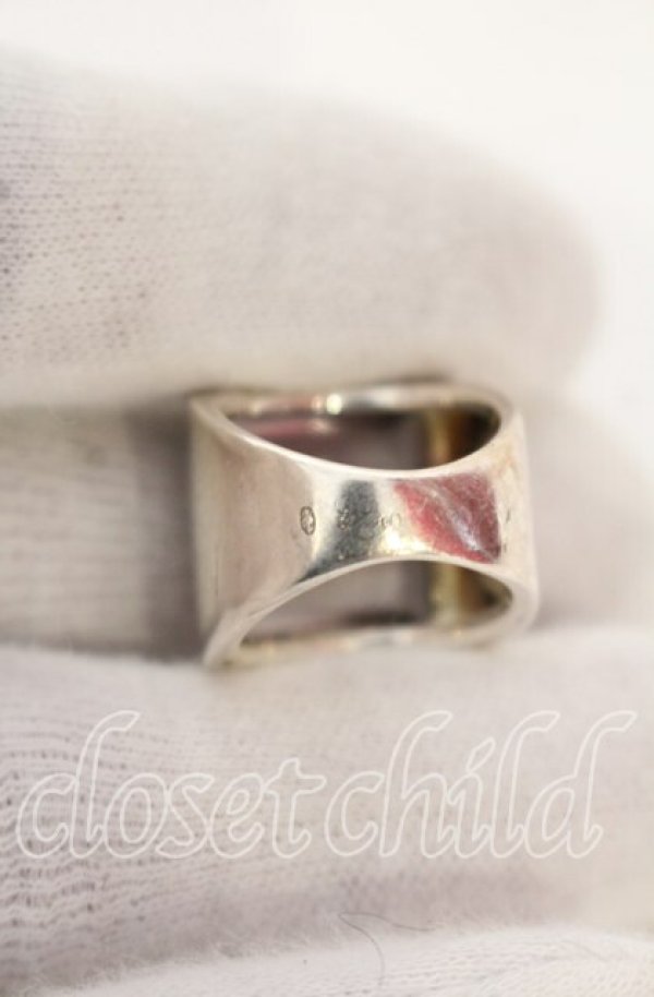 画像5: ヴィヴィアンウエストウッド 中古 / Glass Squear Ring（グラススクエアリング） S（11号） シルバーｘクリア  O-25-10-19-065-ac-YM-OS (5)