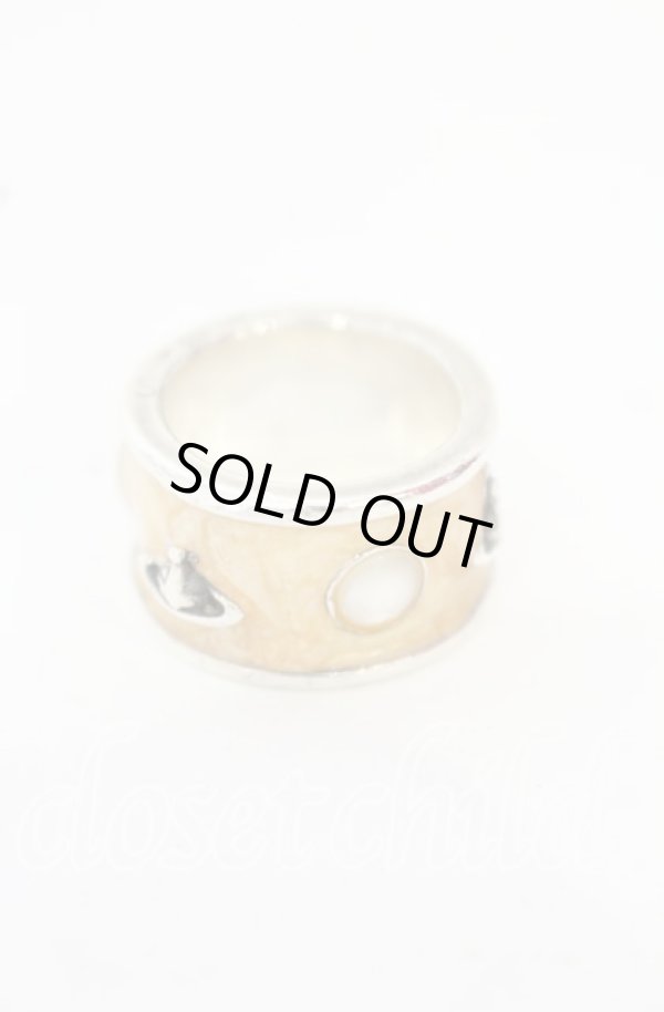 画像2: ヴィヴィアンウエストウッド 中古 / 旧キングリング S（11号） アイボリーｘシルバー  O-25-10-19-066-rg-YM-OS (2)