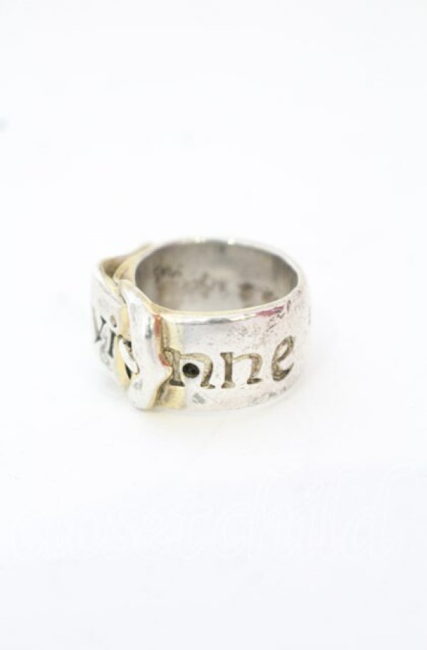 画像3: ヴィヴィアンウエストウッド 中古 / 旧ベルトリング S（10号） ゴールド（ホボシルバー）  O-25-10-19-067-rg-YM-OS (3)