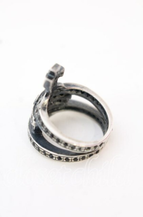 画像3: ヴィヴィアンウエストウッド 中古 / オーブリング S（12号） シルバーｘブラック  O-25-10-19-068-rg-YM-OS (3)