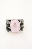画像2: ヴィヴィアンウエストウッド 中古 / Crow Cabochon Ring（クロウカボションリング） S（12号） ピンクｘガンメタル  O-25-10-19-069-ac-YM-OS (2)