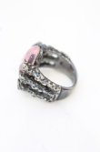 画像3: ヴィヴィアンウエストウッド 中古 / Crow Cabochon Ring（クロウカボションリング） S（12号） ピンクｘガンメタル  O-25-10-19-069-ac-YM-OS (3)