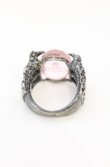 画像4: ヴィヴィアンウエストウッド 中古 / Crow Cabochon Ring（クロウカボションリング） S（12号） ピンクｘガンメタル  O-25-10-19-069-ac-YM-OS (4)