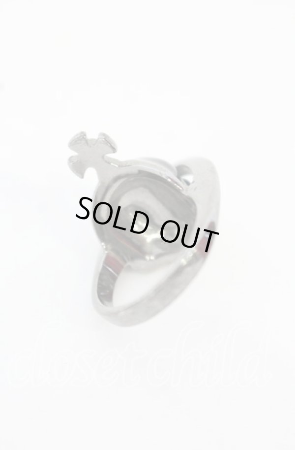 画像4: ヴィヴィアンウエストウッド 中古 / Solid Skull Ring（ソリッドスカルリング） S（12号） ブラックｘガンメタル  O-25-10-19-070-rg-YM-OS (4)