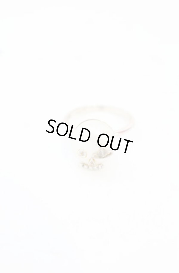 画像2: ヴィヴィアンウエストウッド 中古 /ANCHE SKULL RING（ブランシェスカルリング） XS（10号） シルバーｘパールホワイト  O-25-10-19-072-rg-YM-OS (2)