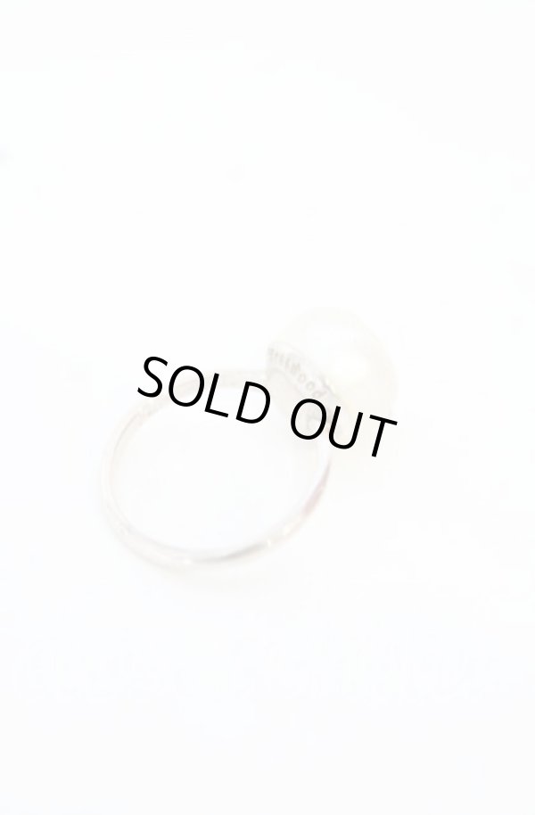 画像4: ヴィヴィアンウエストウッド 中古 /ANCHE SKULL RING（ブランシェスカルリング） XS（10号） シルバーｘパールホワイト  O-25-10-19-072-rg-YM-OS (4)