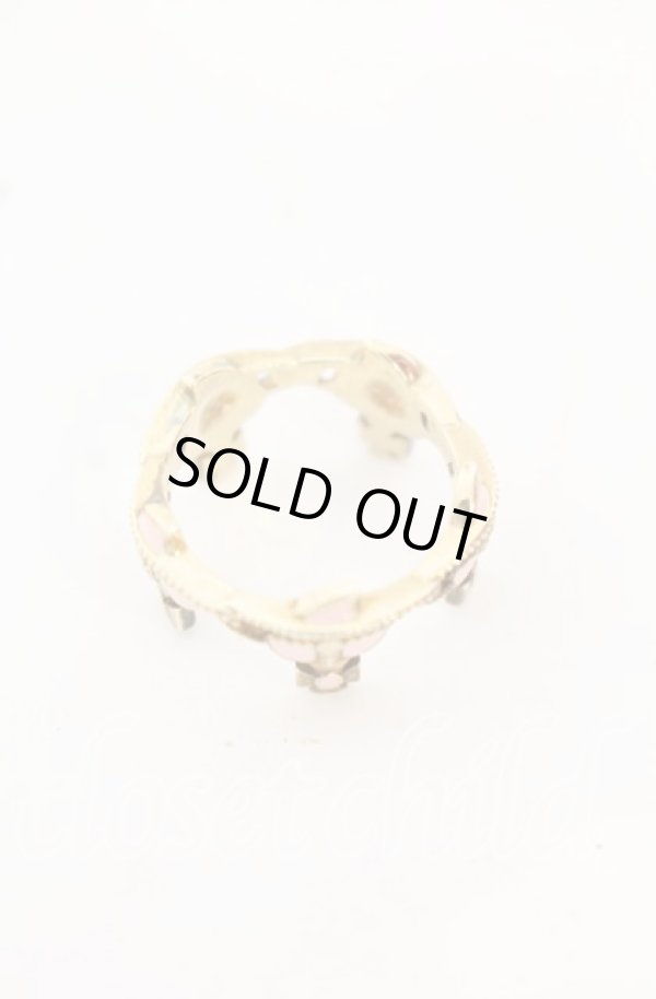 画像4: ヴィヴィアンウエストウッド 中古 / NANO HEART CROWN RING(ナノハートクラウンリング) S(12号) ピンクxゴールド  O-25-10-19-073-rg-YM-OS (4)