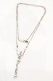 画像2: ヴィヴィアンウエストウッド 中古 /ELETON LONG NECKLACE(スケルトンロングネックレス)  シルバー  O-25-10-19-074-nl-YM-OS (2)