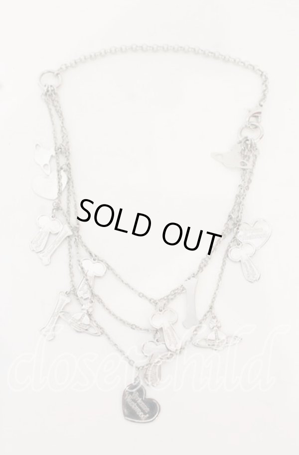 画像2: ヴィヴィアンウエストウッド 中古 / Beatrice Neckrace（ベアトリスネックレス）  シルバー  O-25-10-19-075-nl-YM-OS (2)
