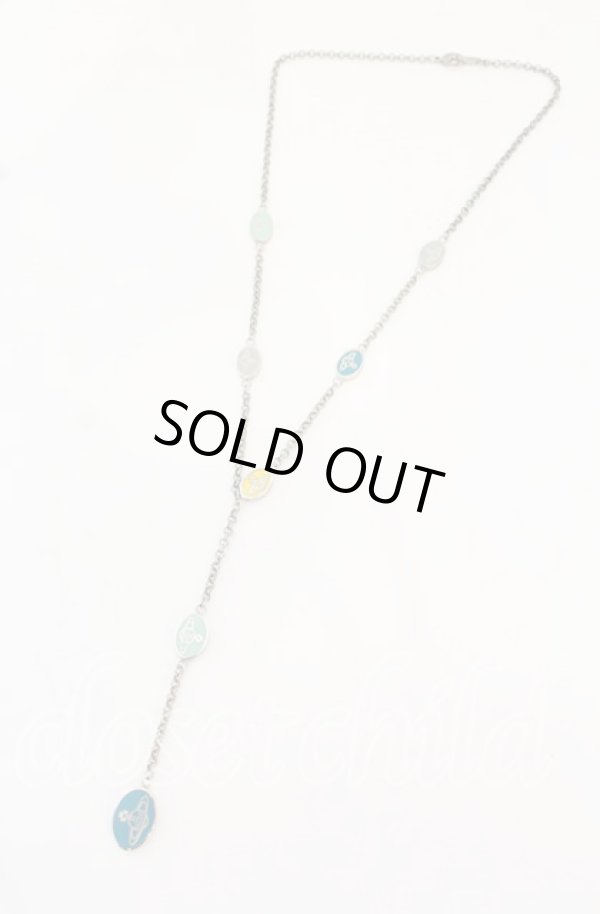 画像2: ヴィヴィアンウエストウッド 中古 / リトルメダルチョーカー ネックレス  シルバーxマルチ  O-25-10-19-076-nl-YM-OS (2)