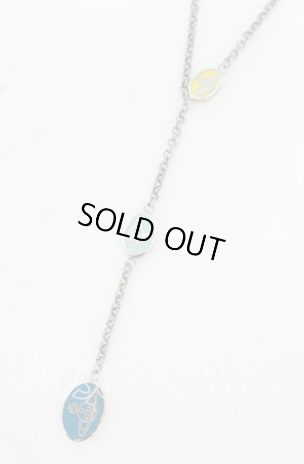 画像3: ヴィヴィアンウエストウッド 中古 / リトルメダルチョーカー ネックレス  シルバーxマルチ  O-25-10-19-076-nl-YM-OS (3)