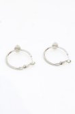 画像2: ヴィヴィアンウエストウッド 中古 / Enamel Orb Hoop Pierce(エナメルオーブフープピアス)  シルバーxミント  O-25-10-19-079-ac-YM-OS (2)