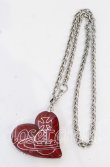 画像2: ヴィヴィアンウエストウッド 中古 / heart rocket keyring PENDANT(ハートロケットキーリングペンダント)  レッド×シルバー  O-25-10-19-082-nl-IG-OS (2)