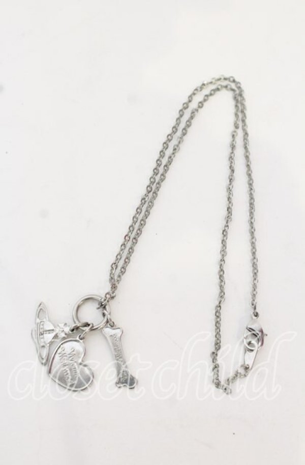 画像2: ヴィヴィアンウエストウッド 中古 / brabra nackrace(ブラブラネックレス)  シルバー  O-25-10-19-085-nl-IG-OS (2)
