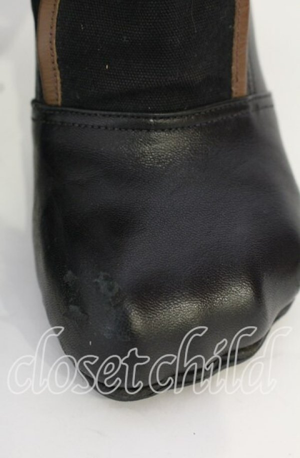 画像3: ヴィヴィアンウエストウッド 中古 / 猫足ボンテージブーツ 5(約24cm) ブラックxブラウンxイエロー  O-25-10-19-086-sh-YM-ZH (3)