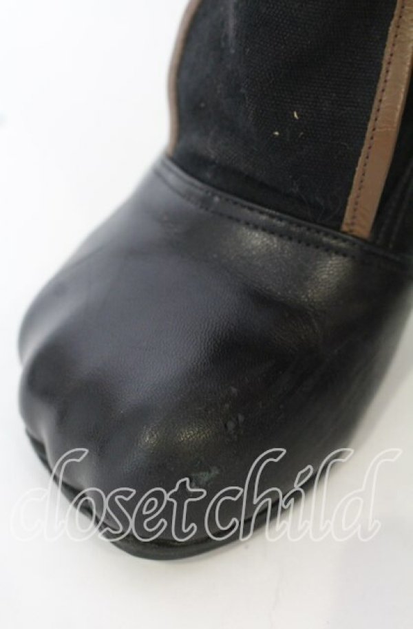 画像4: ヴィヴィアンウエストウッド 中古 / 猫足ボンテージブーツ 5(約24cm) ブラックxブラウンxイエロー  O-25-10-19-086-sh-YM-ZH (4)