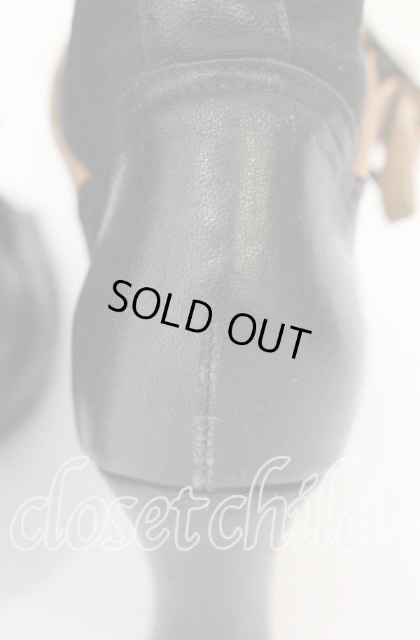 画像9: ヴィヴィアンウエストウッド 中古 / 猫足ボンテージブーツ 5（約24cm） ブラックｘブラウンｘイエロー  O-25-10-19-086-sh-YM-ZH (9)