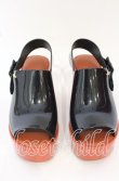 画像3: ヴィヴィアンウエストウッド×Melissa 中古 / MULE AD サンダル 24cm ブラックxレンガ  O-25-10-19-087-sh-YM-ZH (3)