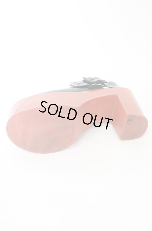 画像6: ヴィヴィアンウエストウッド×Melissa 中古 / MULE AD サンダル 24cm ブラックｘレンガ  O-25-10-19-087-sh-YM-ZH (6)