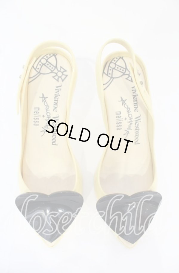 画像3: ヴィヴィアンウエストウッド×Melissa 中古 / Melissa Lady Dragon（メリッサレディドラゴン）　ヒールシューズ EU38（24-24.5cm) ブラックｘイエロー  O-25-10-19-089-sh-YM-OS (3)