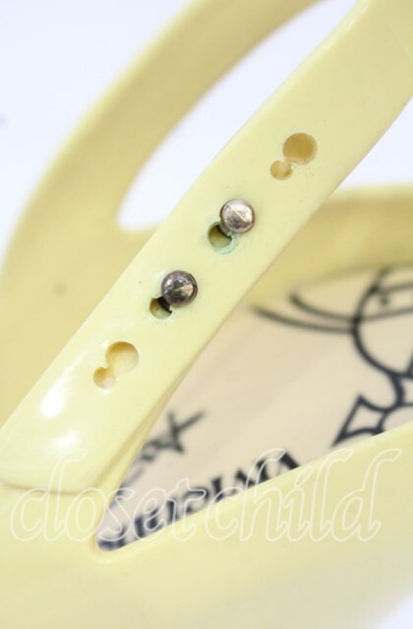 画像5: ヴィヴィアンウエストウッド×Melissa 中古 / Melissa Lady Dragon(メリッサレディドラゴン) ヒールシューズ EU38(24-24.5cm) ブラックxイエロー  O-25-10-19-089-sh-YM-OS (5)