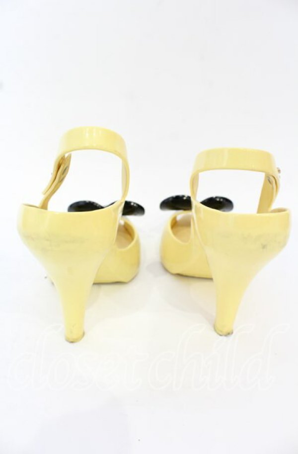 画像6: ヴィヴィアンウエストウッド×Melissa 中古 / Melissa Lady Dragon(メリッサレディドラゴン) ヒールシューズ EU38(24-24.5cm) ブラックxイエロー  O-25-10-19-089-sh-YM-OS (6)