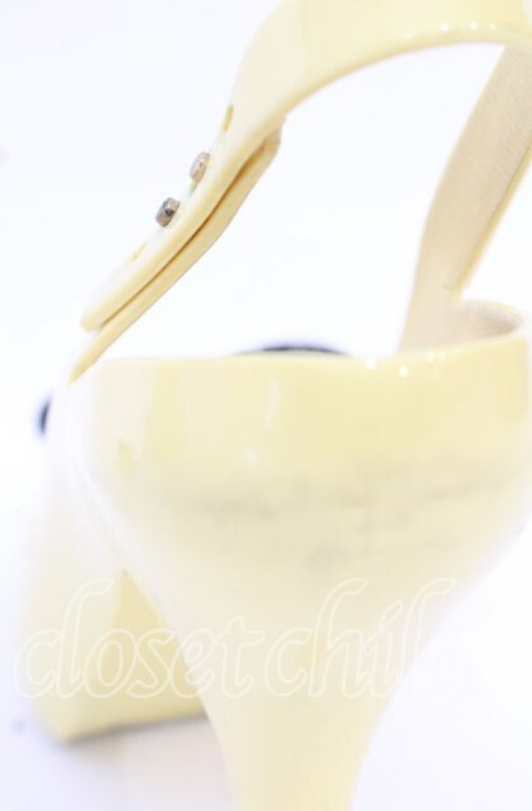 画像7: ヴィヴィアンウエストウッド×Melissa 中古 / Melissa Lady Dragon(メリッサレディドラゴン) ヒールシューズ EU38(24-24.5cm) ブラックxイエロー  O-25-10-19-089-sh-YM-OS (7)