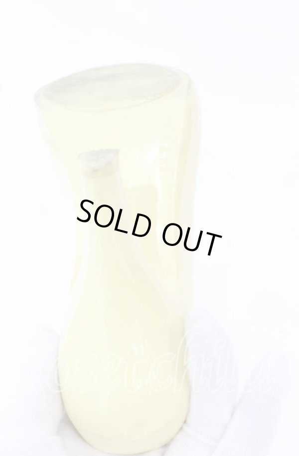 画像8: ヴィヴィアンウエストウッド×Melissa 中古 / Melissa Lady Dragon（メリッサレディドラゴン）　ヒールシューズ EU38（24-24.5cm) ブラックｘイエロー  O-25-10-19-089-sh-YM-OS (8)