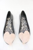 画像3: ヴィヴィアンウエストウッド×Melissa 中古 / クイーンバレリーナシューズ 24cm ブラックxピンク  O-25-10-19-090-sh-YM-ZH (3)