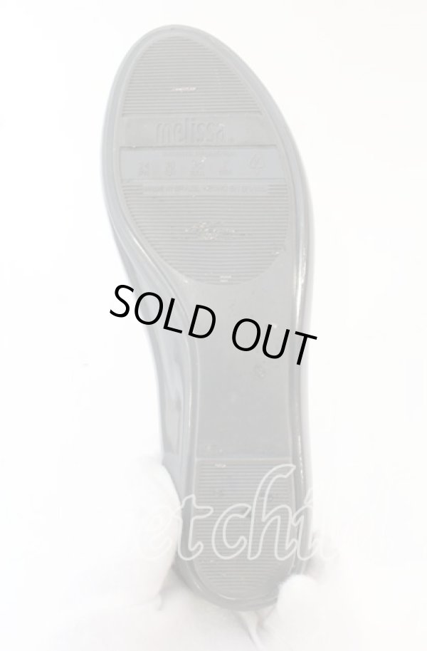 画像6: ヴィヴィアンウエストウッド×Melissa 中古 / クイーンバレリーナシューズ 24cm ブラックｘピンク  O-25-10-19-090-sh-YM-ZH (6)