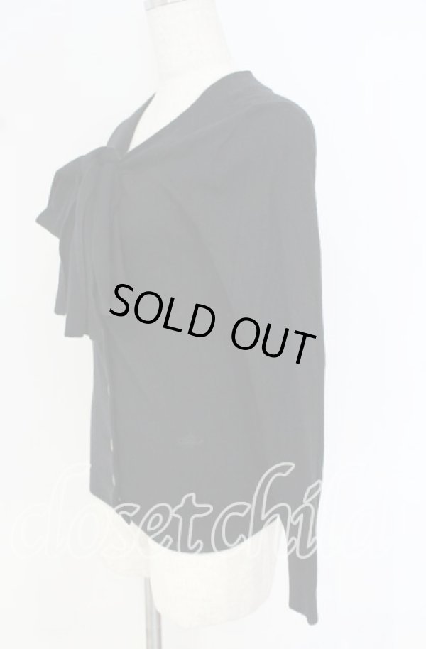 画像4: ヴィヴィアンウエストウッド 中古 / リボンニットカーディガン 2 ブラック  O-25-10-19-010-to-YM-OS (4)