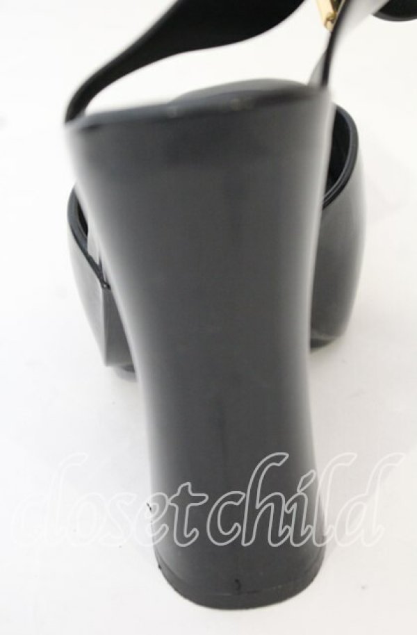 画像6: ヴィヴィアンウエストウッド×Melissa 中古 / スレイブサンダルシューズ 24cm ブラック  O-25-10-19-091-sh-YM-OS (6)