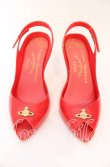 画像2: ヴィヴィアンウエストウッド×Melissa 中古 / Melissa Lady Dragon(メリッサレディドラゴン)ヒールシューズ EU38(24-24.5cm) レッド  O-25-10-19-092-sh-YM-OS (2)