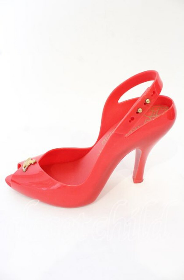 画像4: ヴィヴィアンウエストウッド×Melissa 中古 / Melissa Lady Dragon(メリッサレディドラゴン)ヒールシューズ EU38(24-24.5cm) レッド  O-25-10-19-092-sh-YM-OS (4)