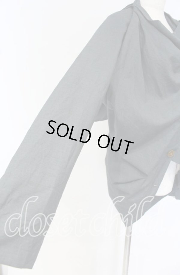 画像3: ヴィヴィアンウエストウッド 中古 / フーデッドドレープアシンメトリージャケット M グレー  O-25-10-19-095-jc-YM-OS (3)