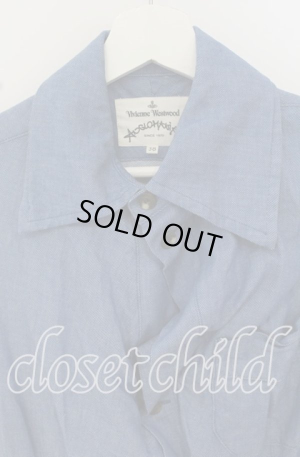 画像2: ANGLOMANIA 中古 / デニムドランクドレス 38 ブルー  O-25-10-19-098-op-YM-OS (2)