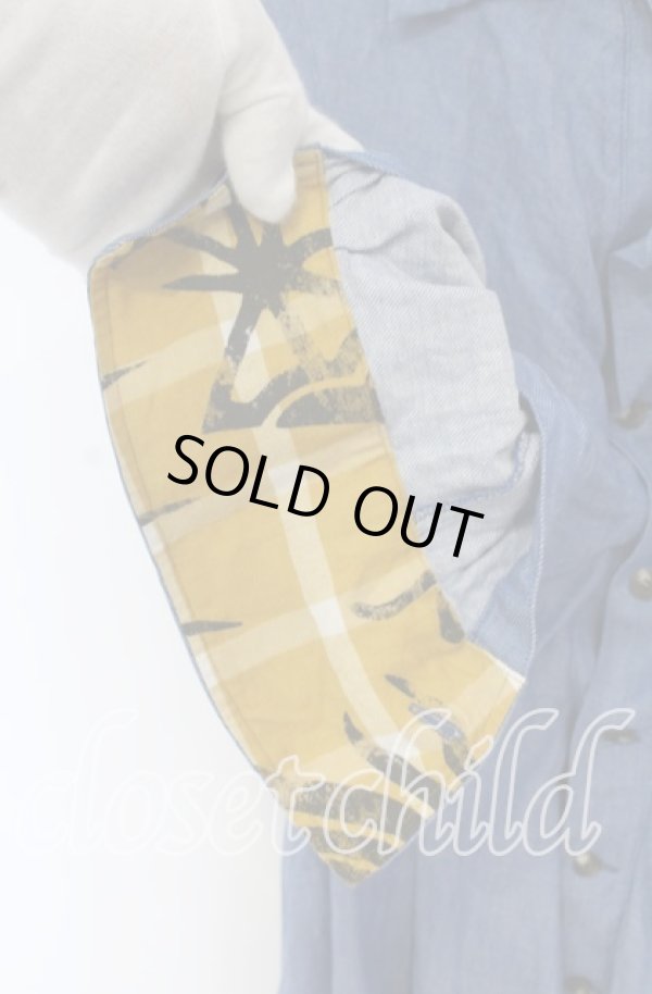 画像3: ANGLOMANIA 中古 / デニムドランクドレス 38 ブルー  O-25-10-19-098-op-YM-OS (3)