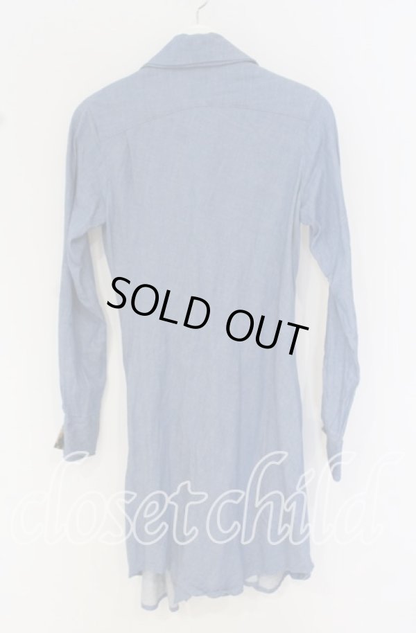 画像4: ANGLOMANIA 中古 / デニムドランクドレス 38 ブルー  O-25-10-19-098-op-YM-OS (4)