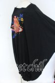画像3: ヴィヴィアンウエストウッド 中古 / フラワーオーブプリントギャザーカットワンピース 00 ブラック  O-25-10-19-011-op-YM-OS (3)