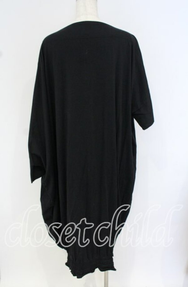 画像4: ヴィヴィアンウエストウッド 中古 / フラワーオーブプリントギャザーカットワンピース 00 ブラック  O-25-10-19-011-op-YM-OS (4)