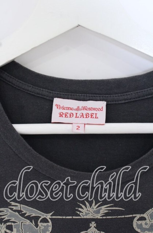 画像3: ヴィヴィアンウエストウッド 中古 / バカンスプリントTシャツ 2 チャコール  O-25-10-19-107-ts-YM-OS (3)