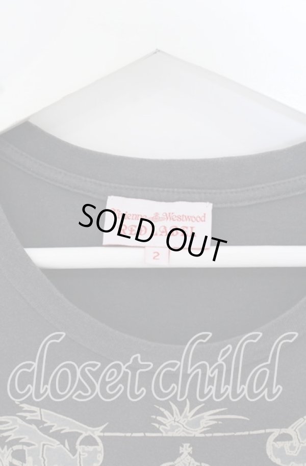 画像3: ヴィヴィアンウエストウッド 中古 / バカンスプリントTシャツ 2 チャコール  O-25-10-19-107-ts-YM-ZH (3)