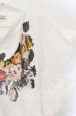 画像4: ANGLOMANIA 中古 / フラワープリント変形カットソー 38 ホワイト  O-25-10-19-108-ts-YM-OS (4)