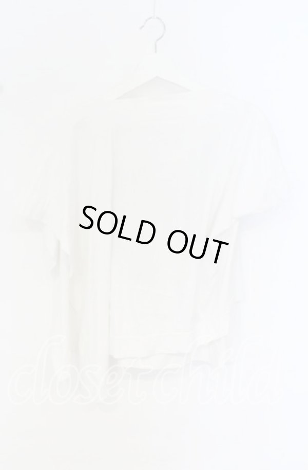 画像5: ANGLOMANIA 中古 / フラワープリント変形カットソー 38 ホワイト  O-25-10-19-108-ts-YM-ZH (5)