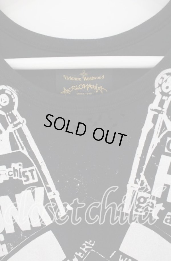 画像2: ANGLOMANIA 中古 / PUNK HELL ROUND NECK Tシャツ M ブラック  O-25-10-19-109-ts-YM-OS (2)