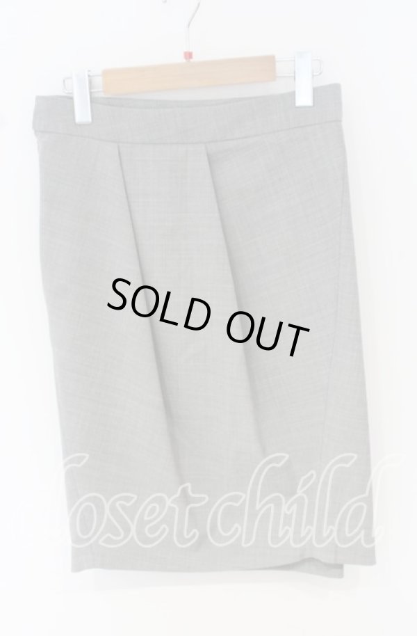 画像2: ANGLOMANIA 中古 / ラップタックスカート 40 グレー  O-25-10-19-110-sk-YM-OS (2)