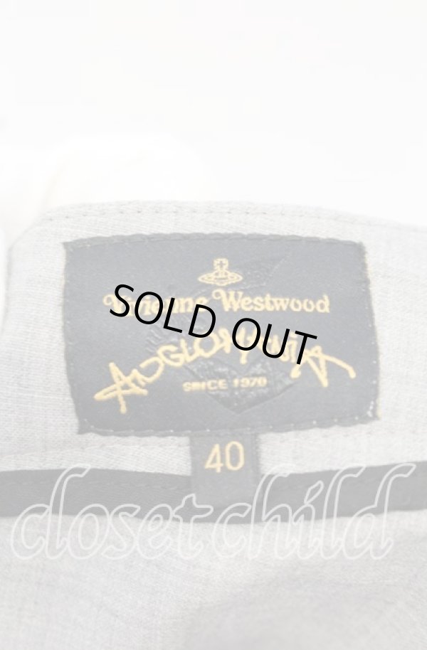 画像3: ANGLOMANIA 中古 / ラップタックスカート 40 グレー  O-25-10-19-110-sk-YM-OS (3)