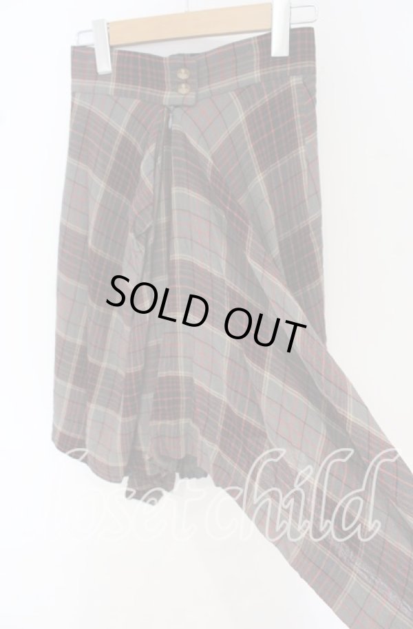 画像3: ヴィヴィアンウエストウッド 中古 / バックロングタータンスカート 40 マルチ  O-25-10-19-111-sk-YM-OS (3)