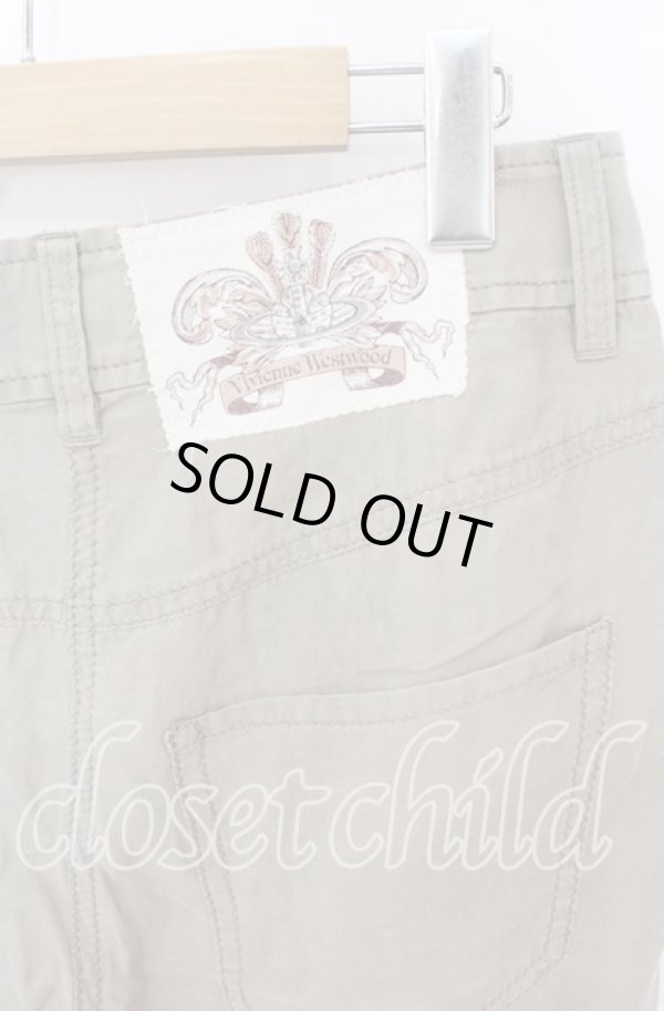 画像4: ヴィヴィアンウエストウッド 中古 / シームパンツ 2 ライトブラウン  O-25-10-19-112-pa-YM-ZH (4)